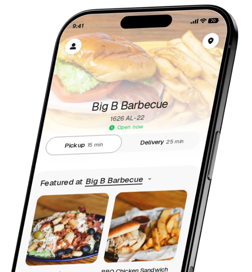 Big B Barbecue app preview