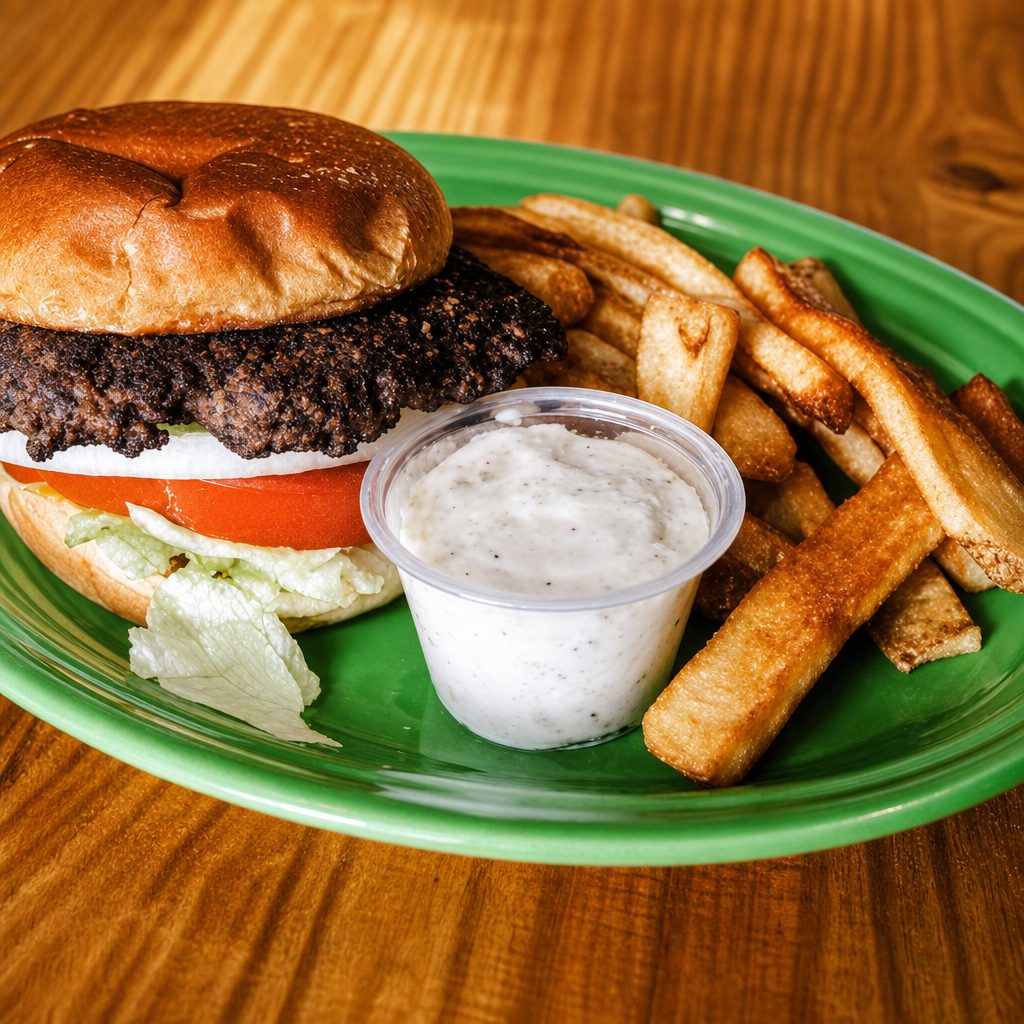 Black and Blue Burger.